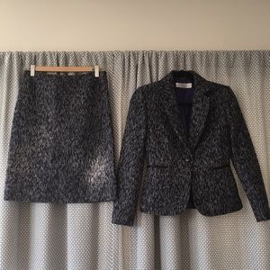 NWT Tahari Black tweed skirt suit set